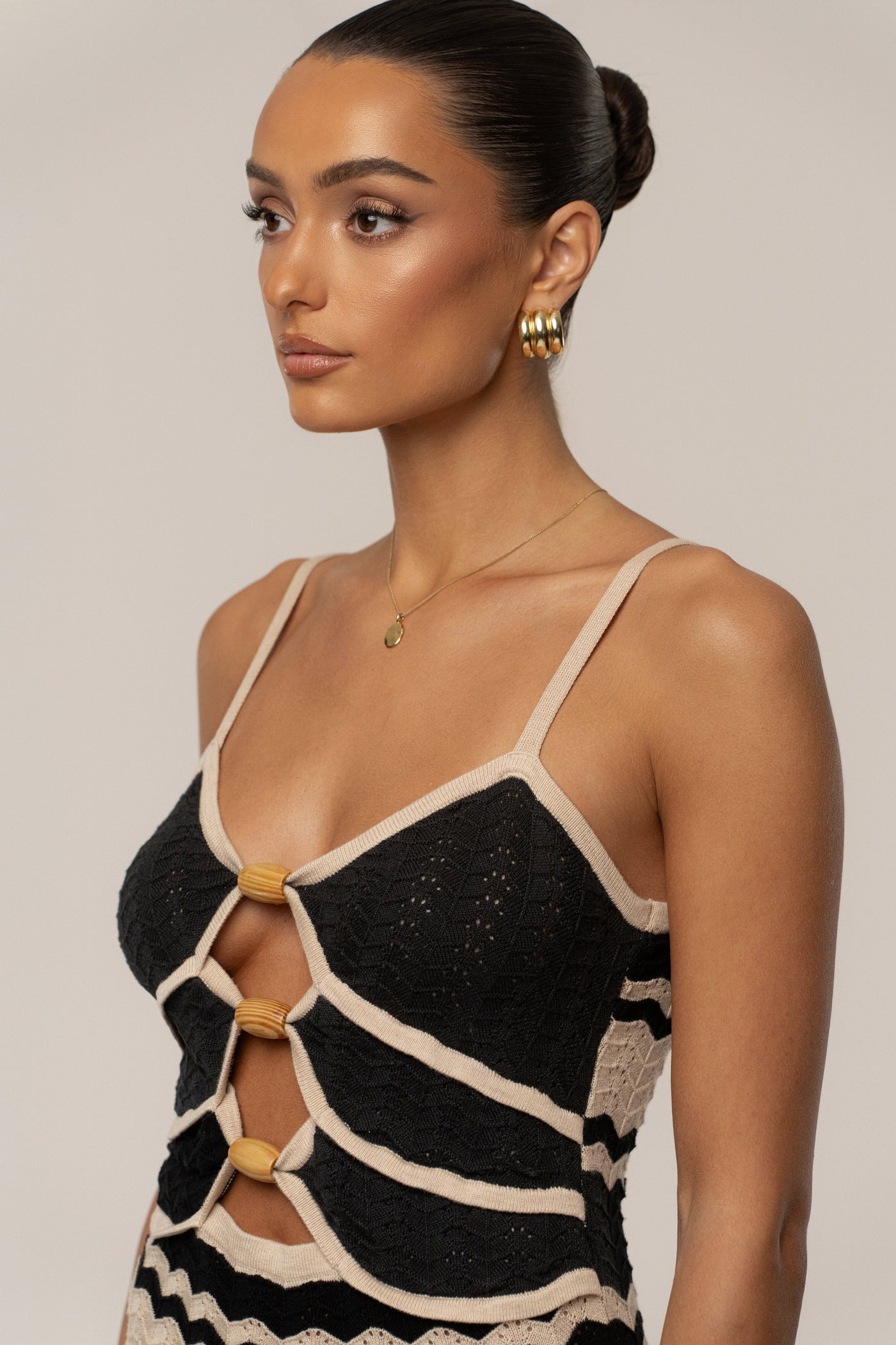 Black Azula Knit Maxi Dress - VELIA