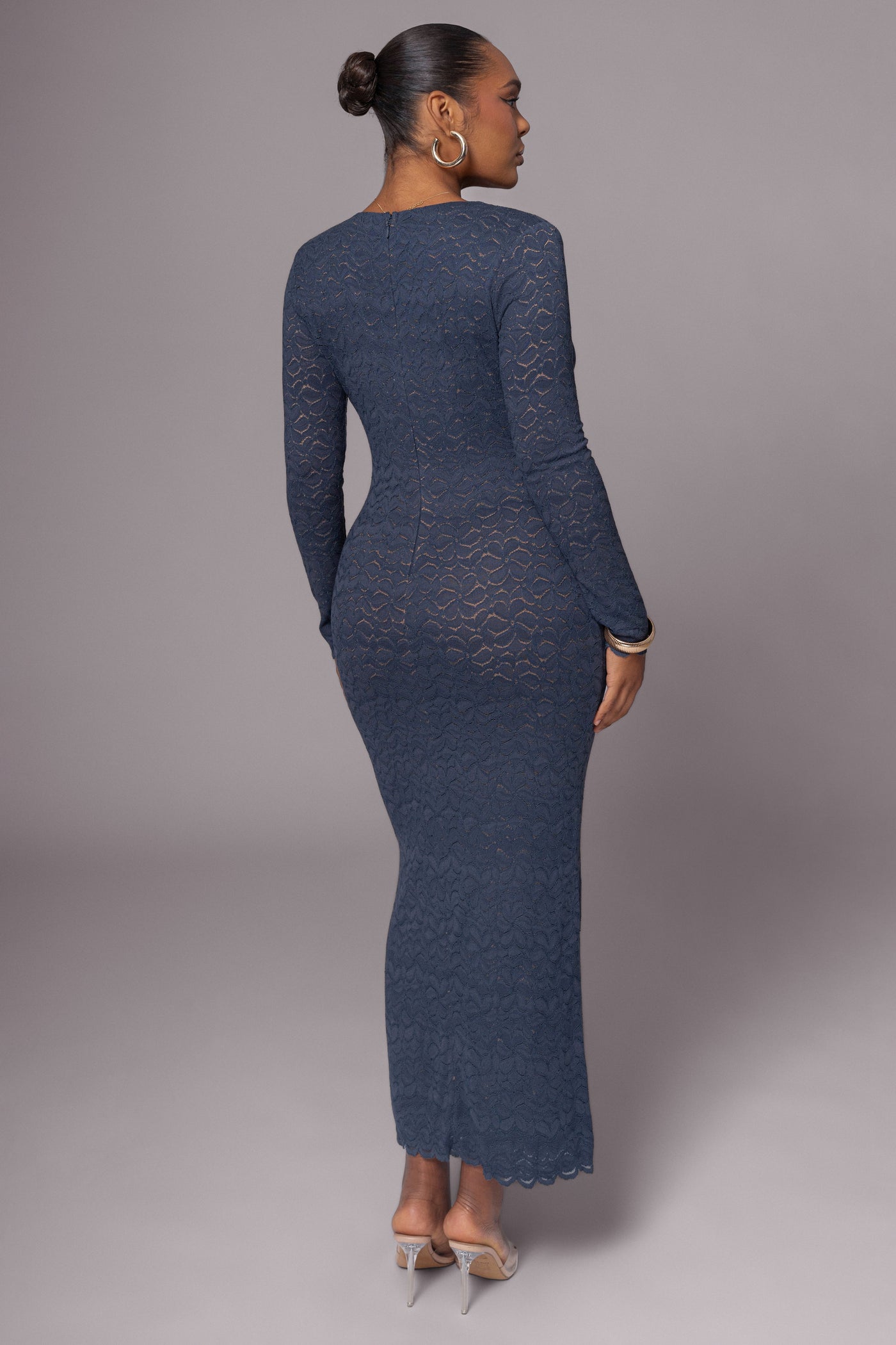 Navy Reunited Maxi Dress - VELIA