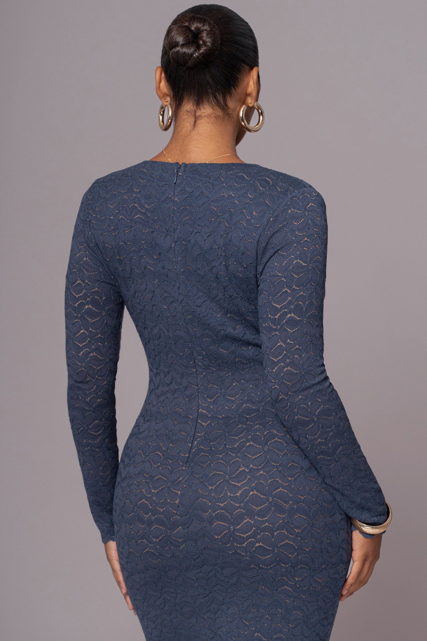 Navy Reunited Maxi Dress - VELIA
