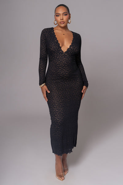 Black Reunited Maxi Dress - VELIA
