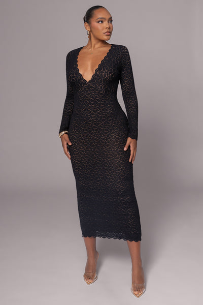 Black Reunited Maxi Dress - VELIA